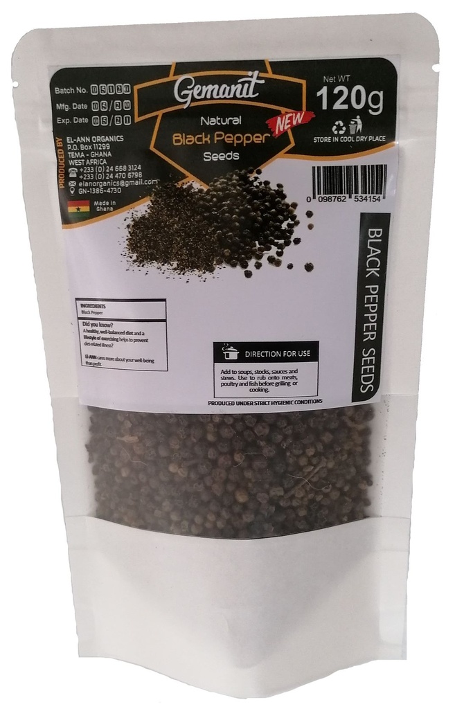 Gemanit Black Pepper Seed 120g