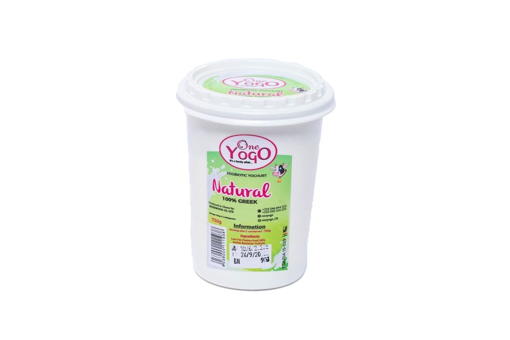 One Yogo Natural/Greek 750ml