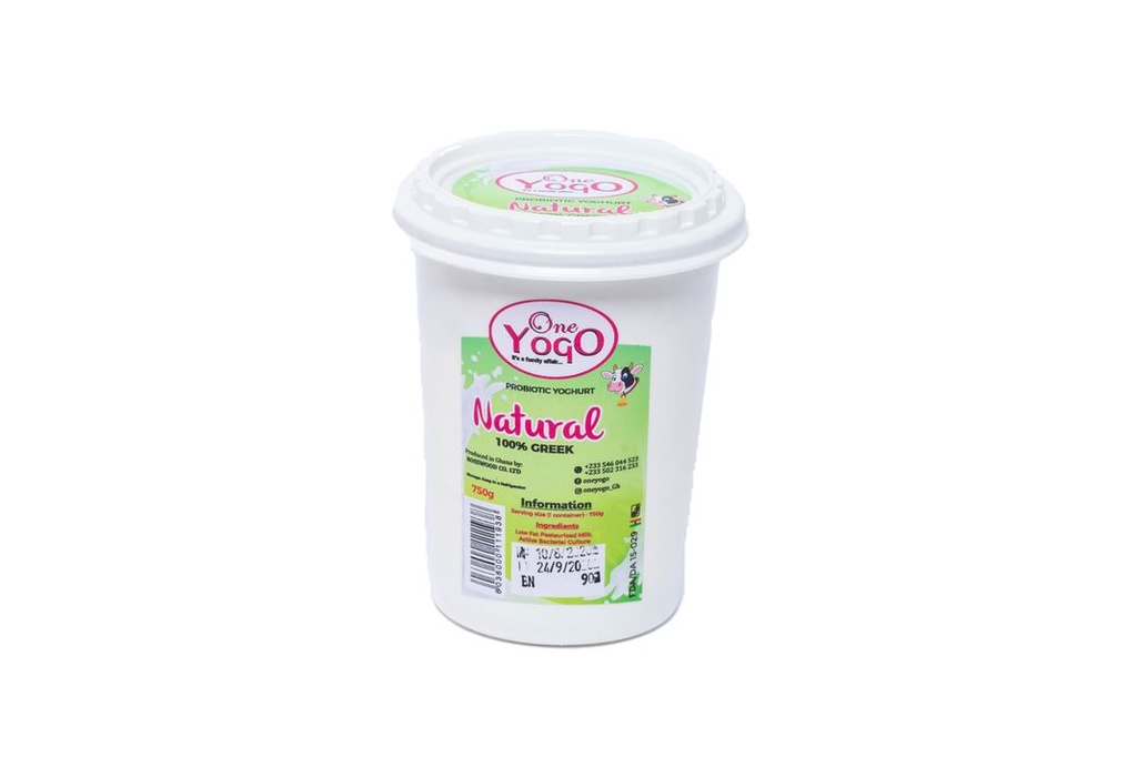 One Yogo Natural/Greek 750ml