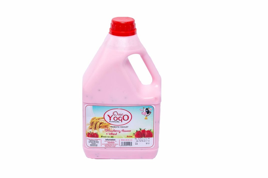 One Yogo Strawberry Yoghurt 2L