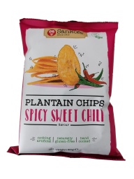 Sankofa Plantain Chips Spicy Sweet Chili 56g