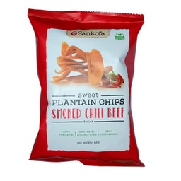 Sankofa Plantain Chips Smoked Chili Beef 56g