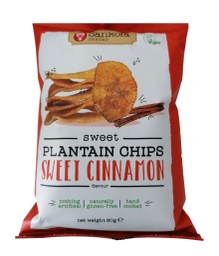 Sankofa Plantain Chips Sweet Cinnamon 56g